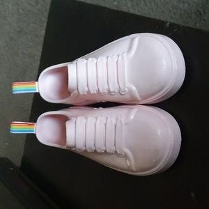 Mini Melissa Pink Rainbow Sneakers